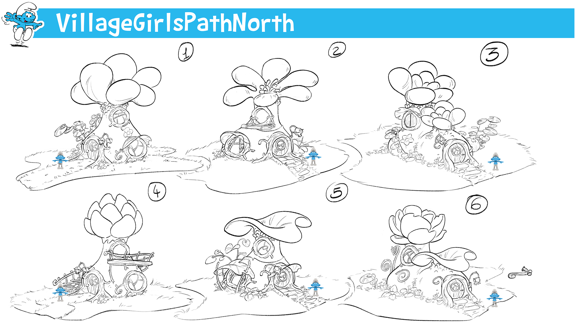 Design of smurfies houses